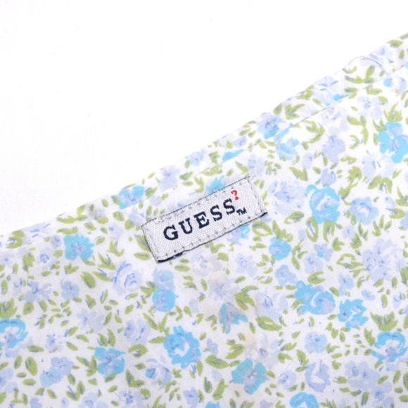 90’s Guess Floral Over the Knee Skirt with ruffles - Picture 2 of 8